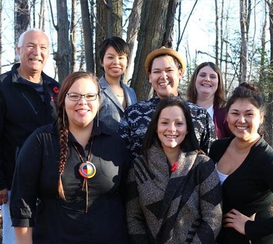 A group photo of о Indigenous leaders.
